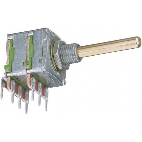 Potentiometer Service 4017 4017 Potentiomètre rotatif stéréo 0.05 W 5 kΩ 1 pc(s) (1/3)