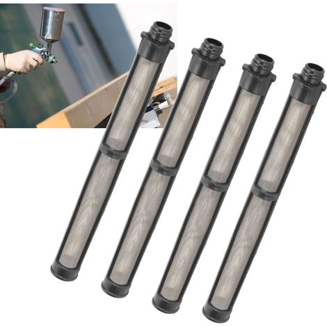 Filtre pour Pistolet de Peinture sans Air - 60 Mesh Noir - 10 Pièces Remplacement Après-Marché Haute Efficacité Accessoires Peinture (1/5)