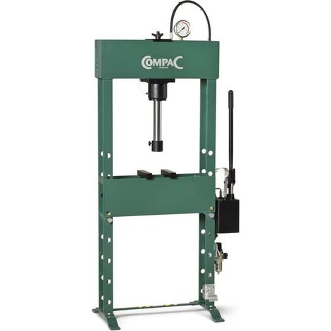 Presse d’atelier Compac 25 tonnes piston mobile et commande à pédale pneumatique (1/5)