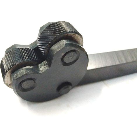 Outil de moletage à tête pivotante avec 2 molettes pour porte-outils de tour Pas de 1,0 mm (1/2)