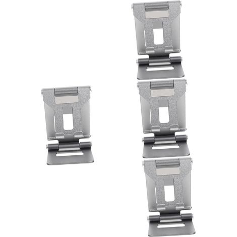 4pièces Support De Tablette Pliable Multi-Angles pour Téléphone Portable Support De Bureau Pratique Et Stable (1/5)