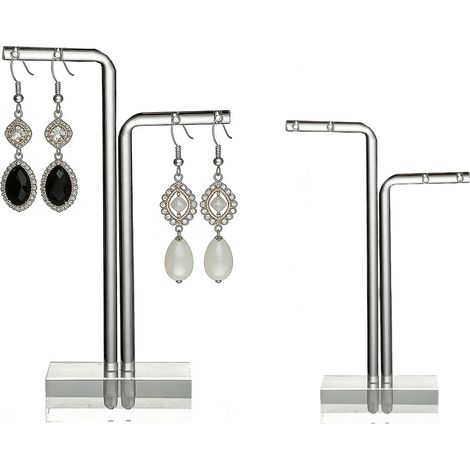 2 Pcs Petit Support Boucle D'Oreille Acrylique Présentoir À Bijoux Boucle D'Oreille Support D'Affichage Boucle D'Oreilles Porte-Bijoux Transparent (1/5)
