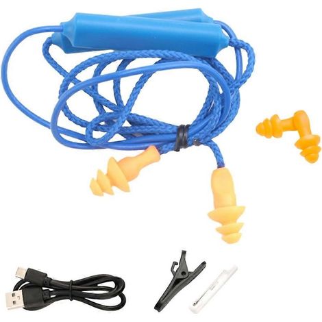 Geräuschunterdrückende Bluetooth-Kopfhörer mit Ohrstöpseln für die Arbeit, geeignet für laute Baustellenumgebungen. (1/5)