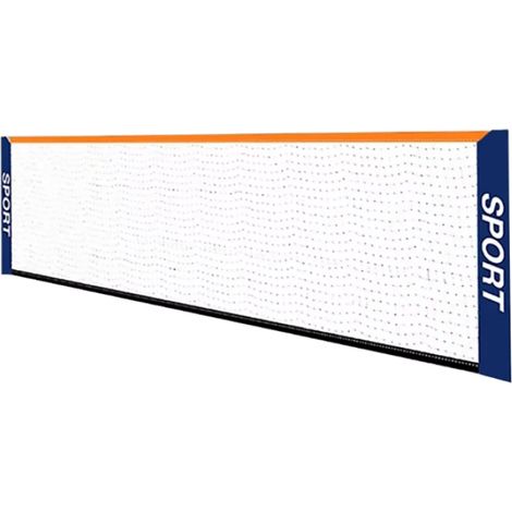 Filet de tennis pour enfants Fokelyi, 3,1 m, blanc, filet de badminton portable et standard d'extérieur