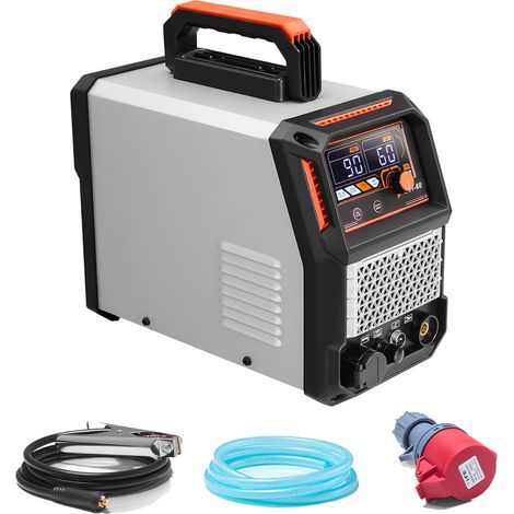 Découpeur Plasma 60A, Arc Pilote Sans Contact, Inverseur IGBT à Affichage Numérique, Fonctions 2T/4T et Temps PA/PT Réglables, Alimentation Triphasée 400V (1/5)