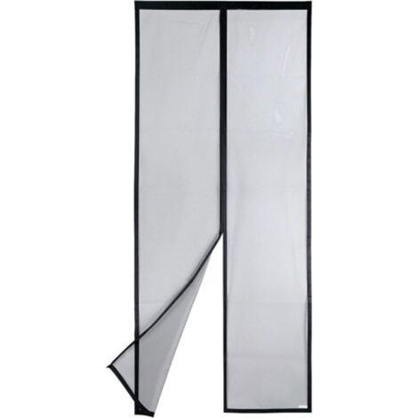 Moustiquaire magnétique pour porte 100x210 cm – Maille ultrarésistante – Fermeture automatique – Garde l'air frais – Installation sans outils