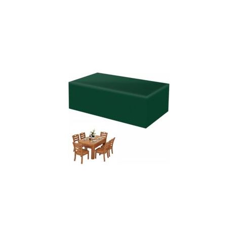 Funda para muebles de jardín, tejido Oxford 210D, impermeable, resistente a los rayos UV y a los desgarros. Dimensiones: 210 x 140 x 70 cm. Para muebles de ratán - Crezuo