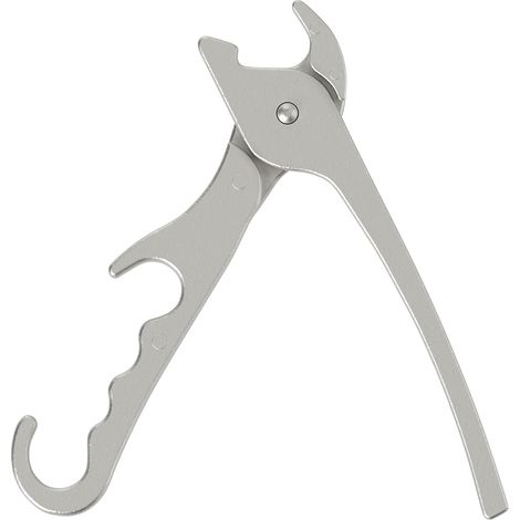 Pince à pizza Chef Pomodoro Premium, pour poêles à pizza robustes de 20 cm (8 pouces) en fonte d'aluminium, avec support pour four et micro-ondes. (1/5)