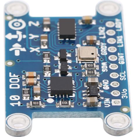 Module avec capteurs (accéléromètre, gyroscope) pour applications industrielles, 10 degrés de liberté, LSM303+L3G4200D (1/5)