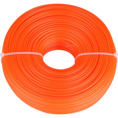 2,4 mm Nylon-Trimmerfaden, Runddraht, für Benzin-Rasentrimmer, 100 m