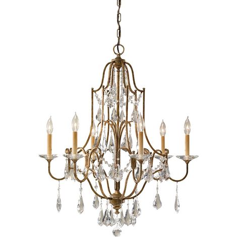 Elstead Valentina - Lustre à 6 ampoules au fini bronze, E14 (1/5)