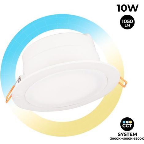 Downlight Redondo Estanco CCT Fumagalli "Teresa 160" 10W IP55 - Blanco