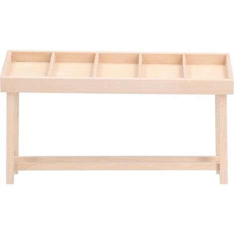 Étagère miniature en bois pour maison de poupée, échelle 1:12, support pour fruits et légumes, à monter soi-même. (1/5)