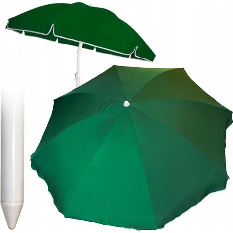 SOMBRILLA DE JARD脥N, sombrilla de playa para balc贸n o terraza, ARMAMINADA con volante, 240 cm