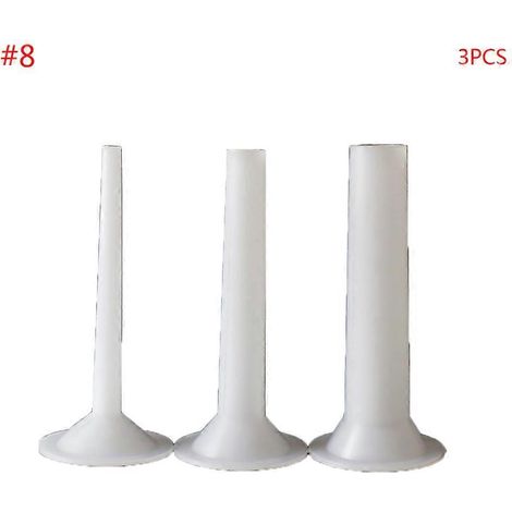 Ensemble de 3 entonnoirs de remplissage pour saucisses alimentaires, tubes de remplissage pour poussoir à viande, manuel d'utilisation inclus (1/5)