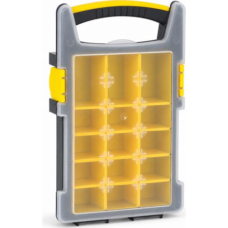 Boîte à Outils Portable pour Vis et Pièces Jaune 9 Pouces (1/5)