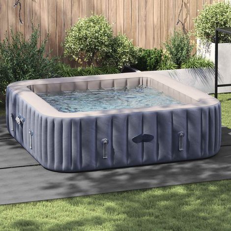 Bodenfolie für Pools Hellgrau 396 x 396 x 0,1 cm Vliesstoff