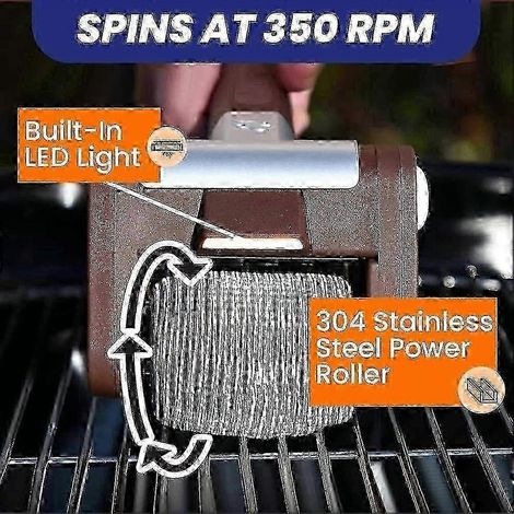 Nettoyant pour grils électriques, sans poils, compatible avec les grils de marque Sakerplus Rosewell (1/4)