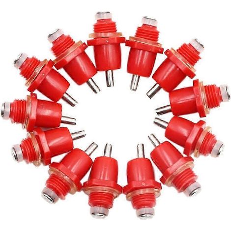 Lot de 50 abreuvoirs à tétine pour volailles, type ressort, avec distributeur d'eau automatique. (1/5)