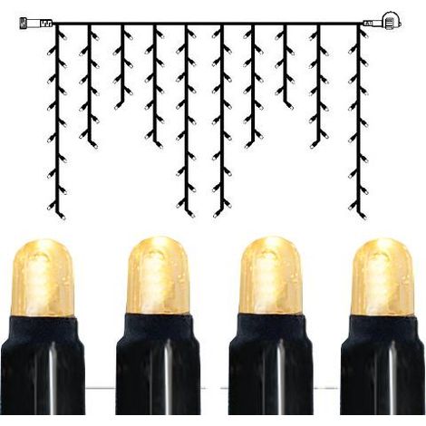 System LED "LED Eisregen-Lichterkette 2x1m" 100 LED´s, warmweiß, IP44 (1/5)