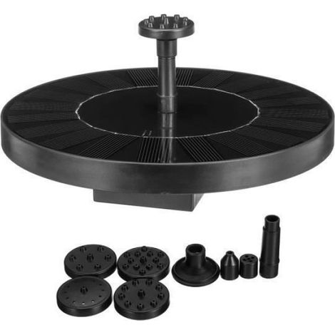 Fontaine Solaire - Pompe À Eau Sans Balai 2 W - Pour Jardin Étang Fontaine Rocaille - 1 Pièce (1/2)
