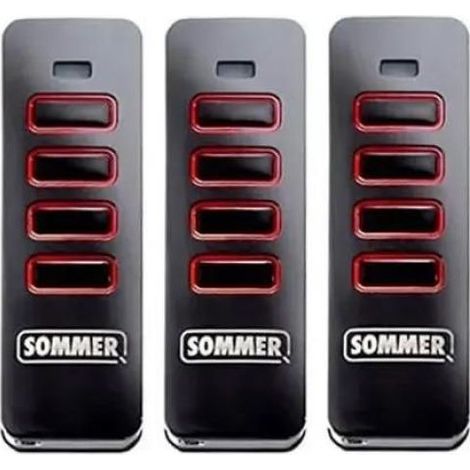 Lot de 3 Télécommande, Acier inoxydable, Signal radio résistant, Portail et porte de garage