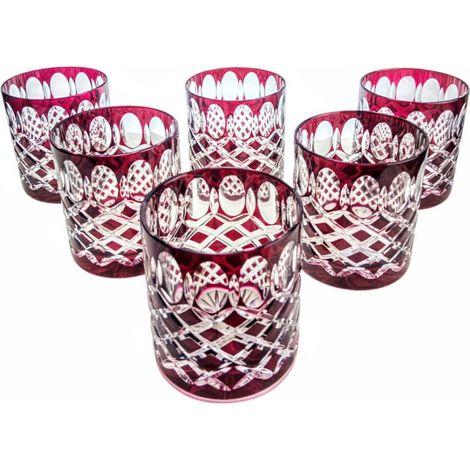 Vasos De Whisky Ruby Crystal 280ml Krata Oliwka (1/5)