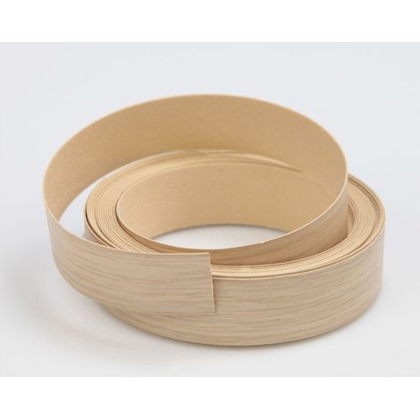 Centrale Brico – Bande de chant thermocollante chêne naturel 500x2.3cm – Mélaminé 0.3mm – Pour finition de plinthes en bois