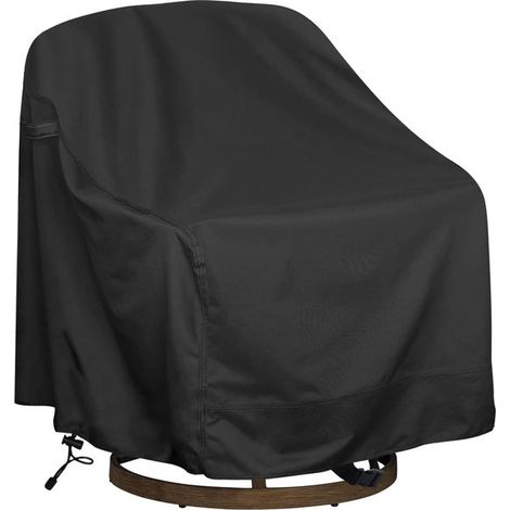 Housse de chaise, housse de chaise de jardin 70 x 83 x 99 cm, housse de protection pour chaises de jardin, tissu Oxford, imperméable, coupe-vent, résistante aux UV pour jardin, balcon ou (1/5)