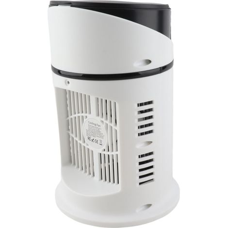 Mini ventilador humidificador USB portátil, silencioso, 300 ml, 700 g, 5 V, para oficina, dormitorio, residencia estudiantil, con temporizador, negro - KZQ (1/5)