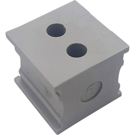 TRU COMPONENTS ELT 2/5 Kabeldurchführung geschlitzt Klemm-Ø (max.) 5 mm Elastomer Grau 1 St. (1/3)