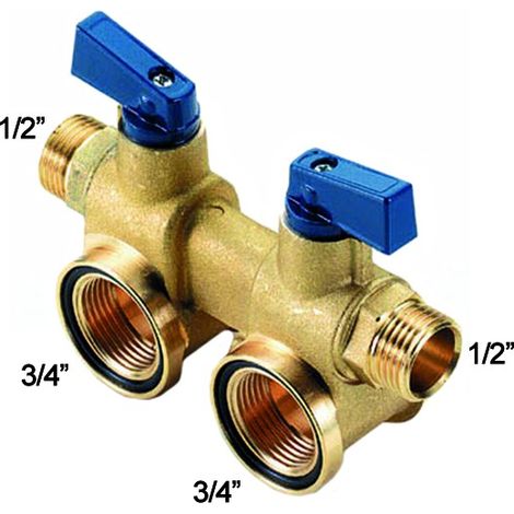 COLLETTORE MODULARE PER SANITARI IN OTTONE MODELLO TOTEM 1x1 TIEMME RACCORDERIE SPA