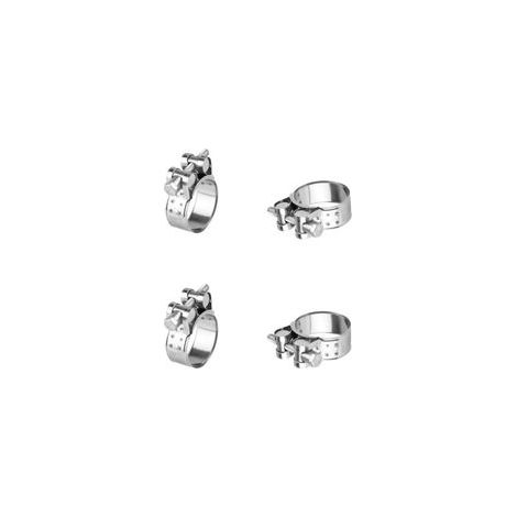 4 Pcs Collier de Serrage Tuyau Réglable 17-19 mm, Collier de Serrage Inox, Colliers de Serrage à Vis Metallique, Boulons Collier Durite pour Tuyau à Essence Diesel Piscine (1/5)
