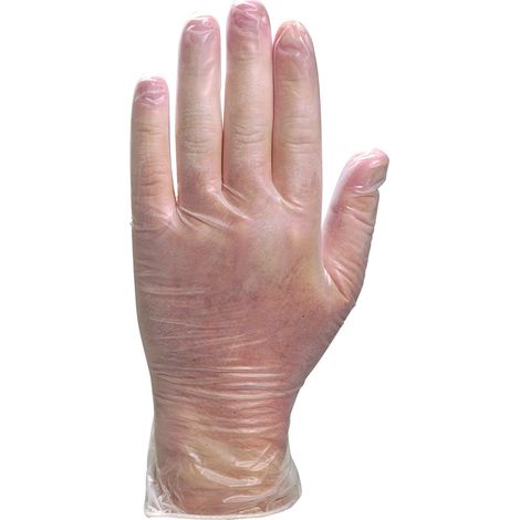 BOITE 100 GANTS JETABLES DELTA PLUS VINYLE - V13710  T6,5