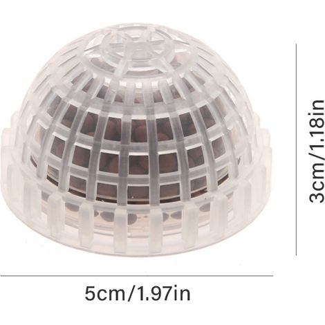 Boule décorative en plastique pour filtre à mousse, demi-sphère, support à mousse pour aquarium (1/5)