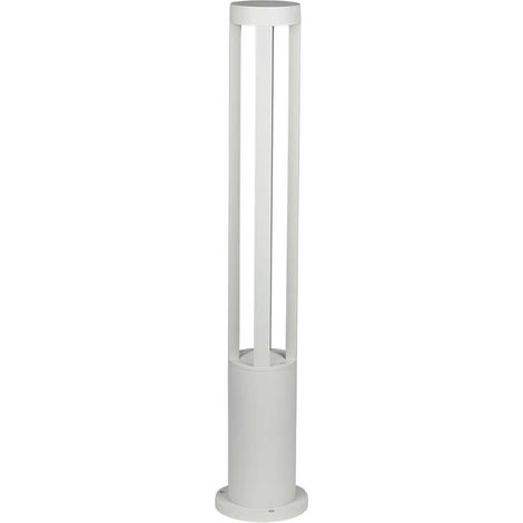 V-TAC VT-820-W 10 W COB LED-Garten-Stehlampe 80 cm Pfahl weißer Körper IP65 kaltweißes Licht 6400 K - SKU 128325