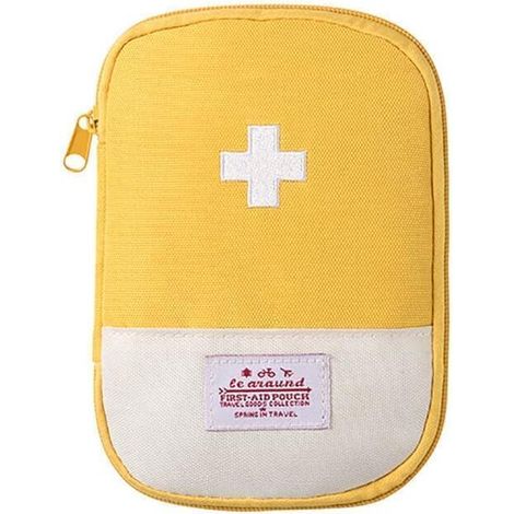Trousse Medicale Portable - Trousse Premiers Secours Compacte 15 x 10,5 x 2 cm - Pour Maison Bureau Voyage et Activités Extérieures - Lot de 2 (1/5)