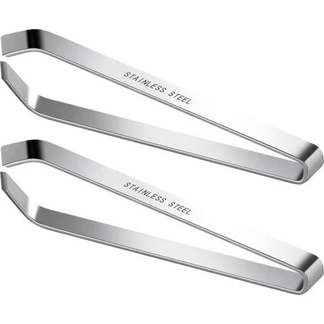 Pince A Aretes De Poisson - Inox 18/10 - Courbe Et Plate - Pour Filets De Poisson - 2 Unites (1/5)