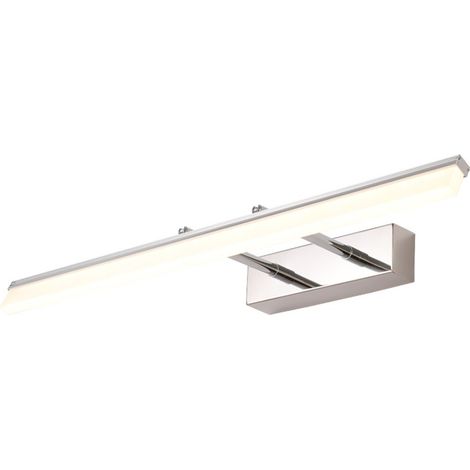 Applique Murale Miroir LED Salle de Bain 50cm 12W 180° Rotatif Évolutif Argente (1/5)
