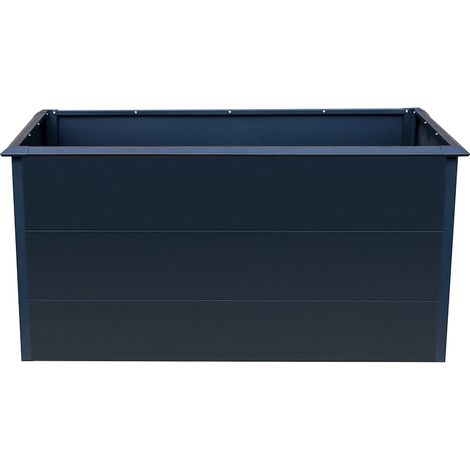 EVA Metall-Hochbeet ANTHRAZIT 150 x 75 x 77 cm, Stahl verz.