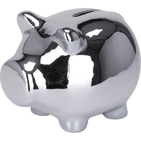 Cochon tirelire en céramique, 11 x 9 cm
