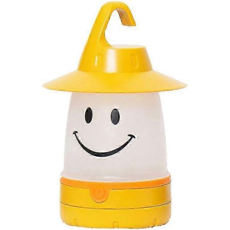 Lanterne LED Smile : veilleuse portable pour le camping, idéale pour les enfants. (1/5)