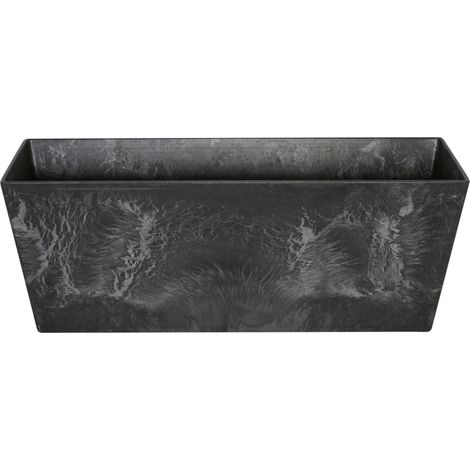 TrendLine Pflanzkasten Ella schwarz 17x17 cm frostsicher Blumenkasten Blumentopf