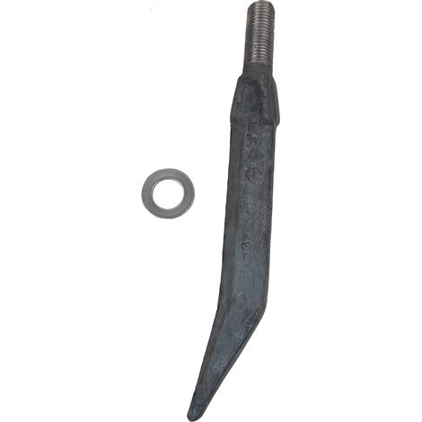 Dente per erpice lunghezza 380mm lunghezza filetto 55 mm