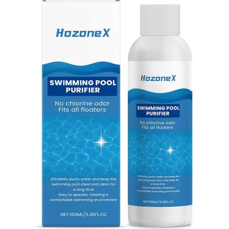 Liquide clarifiant pour piscine - Purificateur d'eau à action rapide et éliminateur d'odeurs pour eau trouble, pour des moments de détente en famille dans le jardin (1 pièce) (1/5)