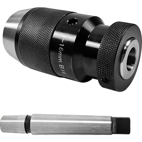 Mandrin Perceuse - 16 mm - Pour Tour à Bois Tour à Métaux Perceuse à Colonne - Sans Clé - 1 Pièce