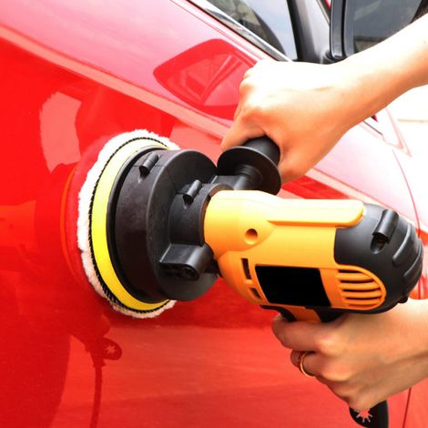 Elektrische Poliermaschine für Autos und Haushalte, Fliesenpoliermaschine, Poliermaschine mit EU-Stecker (220 V) (1/5)