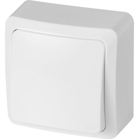Interruttore per scale Berg n/t 10AX IP20 bianco 3712-00 (1/3)