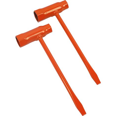 Jeu de 2 clés à tronçonneuse (13 x 19 mm), accessoires et outils de serrage pour tronçonneuse (1/5)