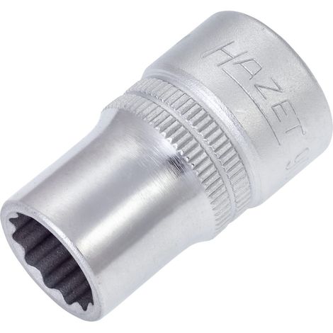 Hazet Steckschlüsseleinsatz 900AZ-1/2, 1/2 (12,5 mm) Vierkant hohl, Außen Doppelsechskant-Tractionsprofil, SW 1/2 (1/3)